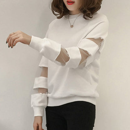 【人気商品再入荷】合わせやすい ラウンドネック デイリー 無地 切り替え スウェット パーカーE-2128