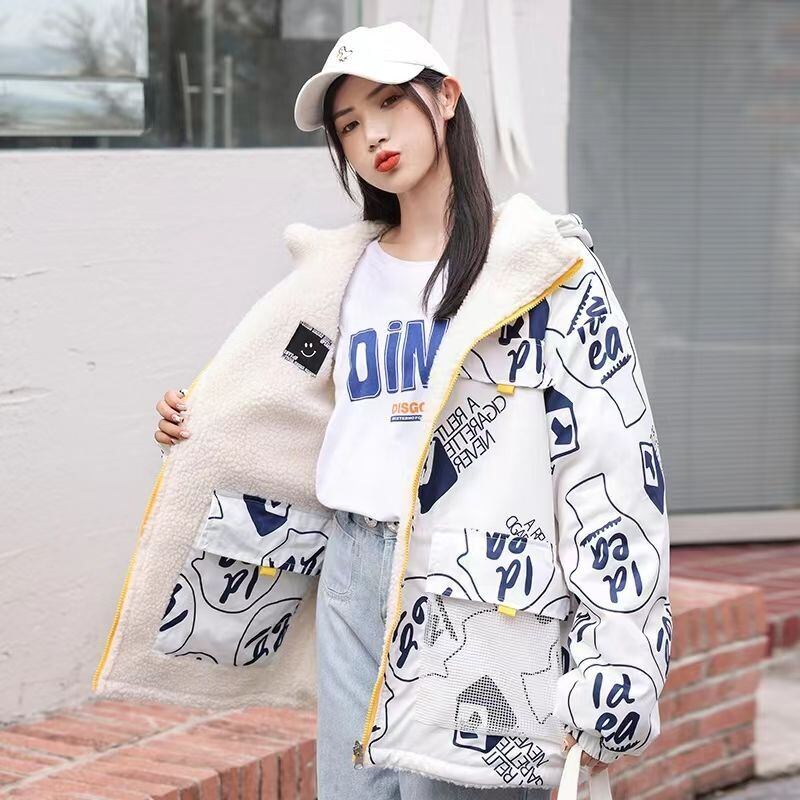 【リバーシブル】大好評 ラムスキン ファッション コートE-5625