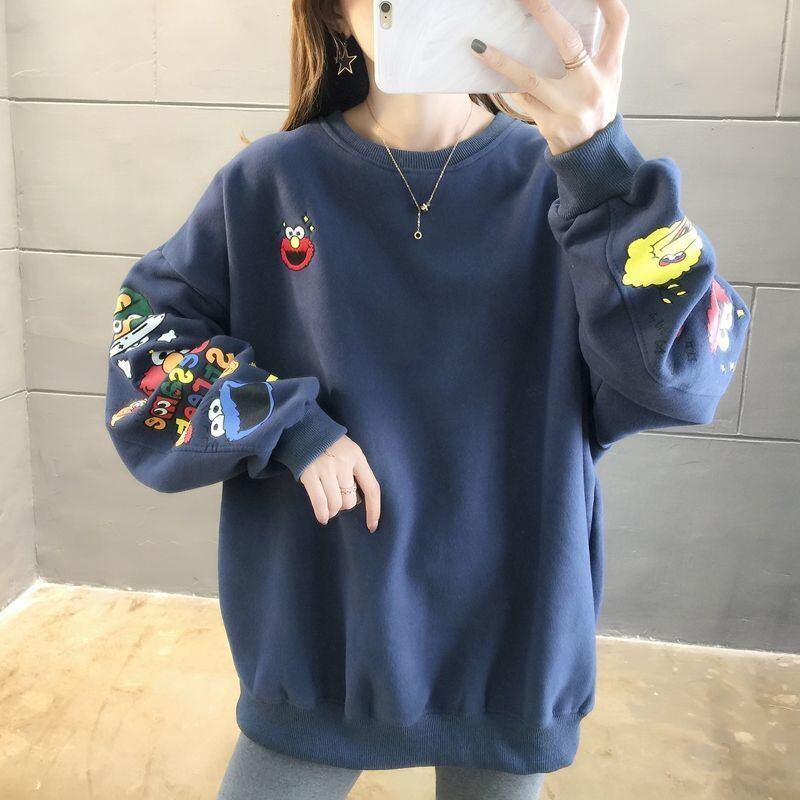 【人気商品再入荷】超人気 キュート ファッション ルーズ 男女兼用 スウェットE-6837