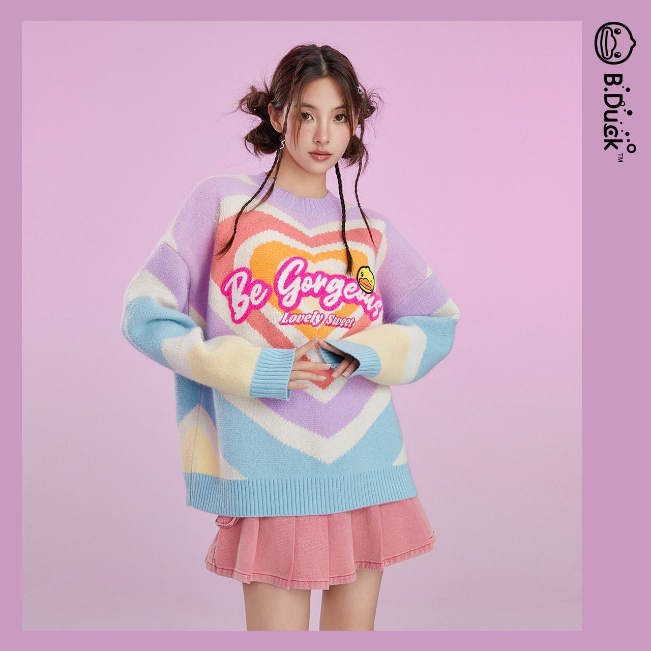 美人度アップ 個性的なデザイン トレンドアイテム  スウェット E-12299