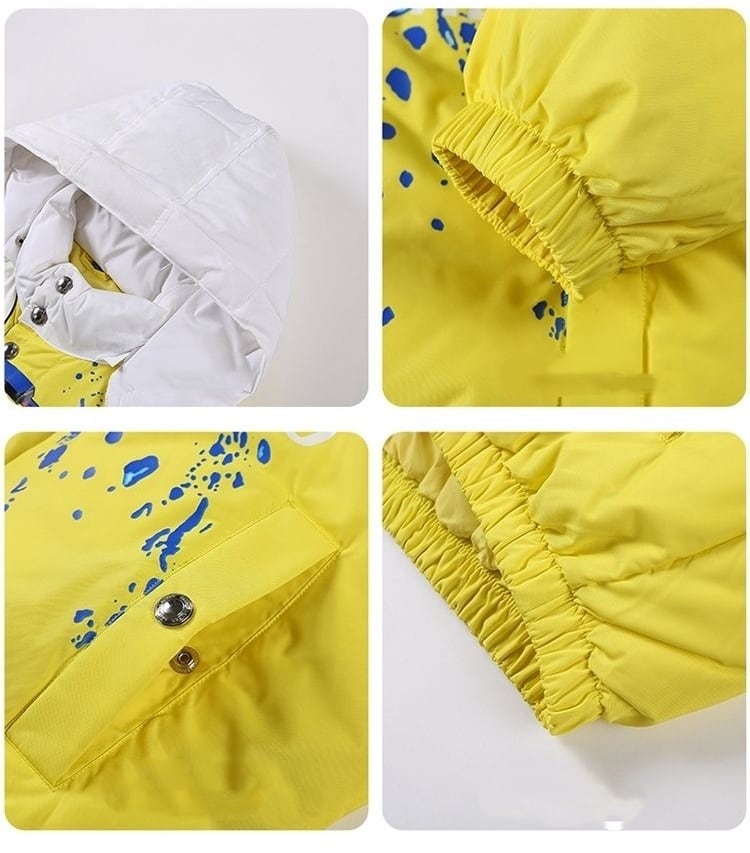 おすすめ 冬服 防寒 暖かい  撥水加工 3色展開 男女兼用 フード付きダウンジャケットE-12896