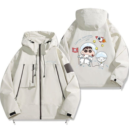 絶対欲しい 防寒  撥水加工 バックビッグロゴ 男女兼用 4色展開 マウンテンパーカー E-12700