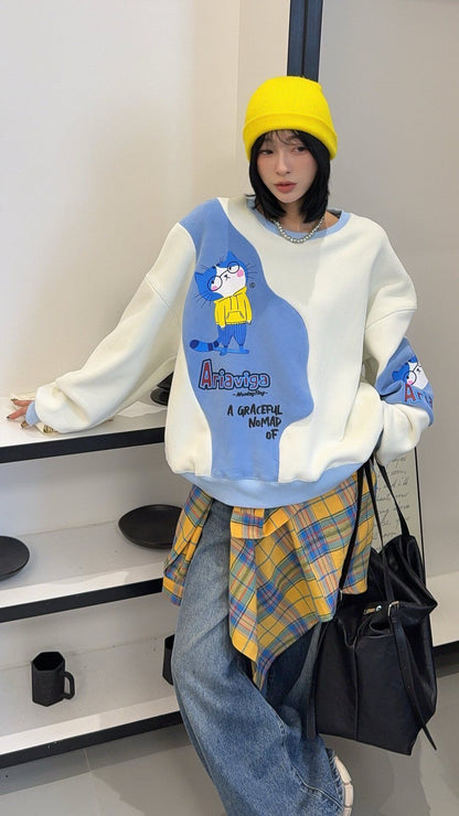 ファッション 柔らかくて優しい印象  カジュアル   3色 スウェット  E-12202