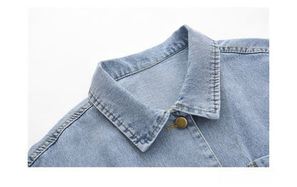 今季マストバイ ファッション ルーズ デニムジャケット<ins-6545>