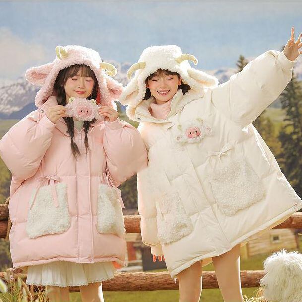 絶対欲しい 大人可愛い 柔らかくて優しい印象 ダウンジャケット E-10067