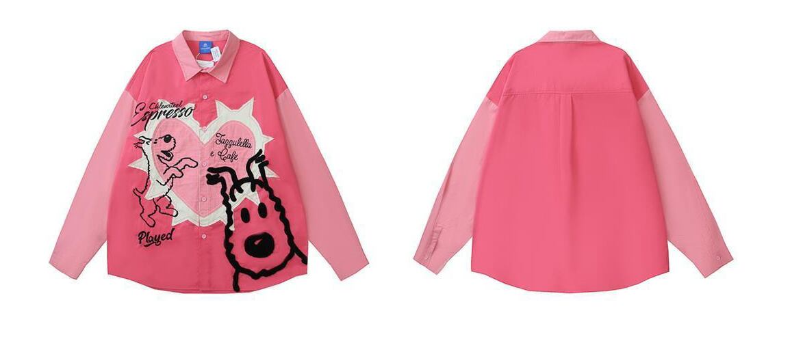 ベストセラーアイテム！ファッション感満々 切り替え アバンギャルド 2色選択 Tシャツ E-9506