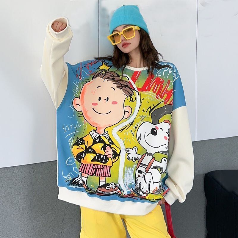 超人気 デザイン性抜群 絶対流行 スタイルアップ カジュアル プリント 4色選択 パーカーE-9381