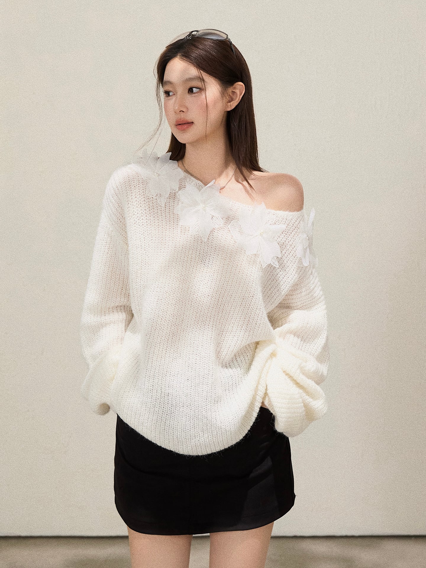 早い者勝ち 絶対欲しい 個性的なデザイン トレンドアイテム 2色選択 ニットセーター E-12191