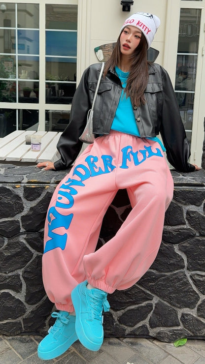 デザイン オシャレ 切り替え 4色 スウェット パンツ E-12210