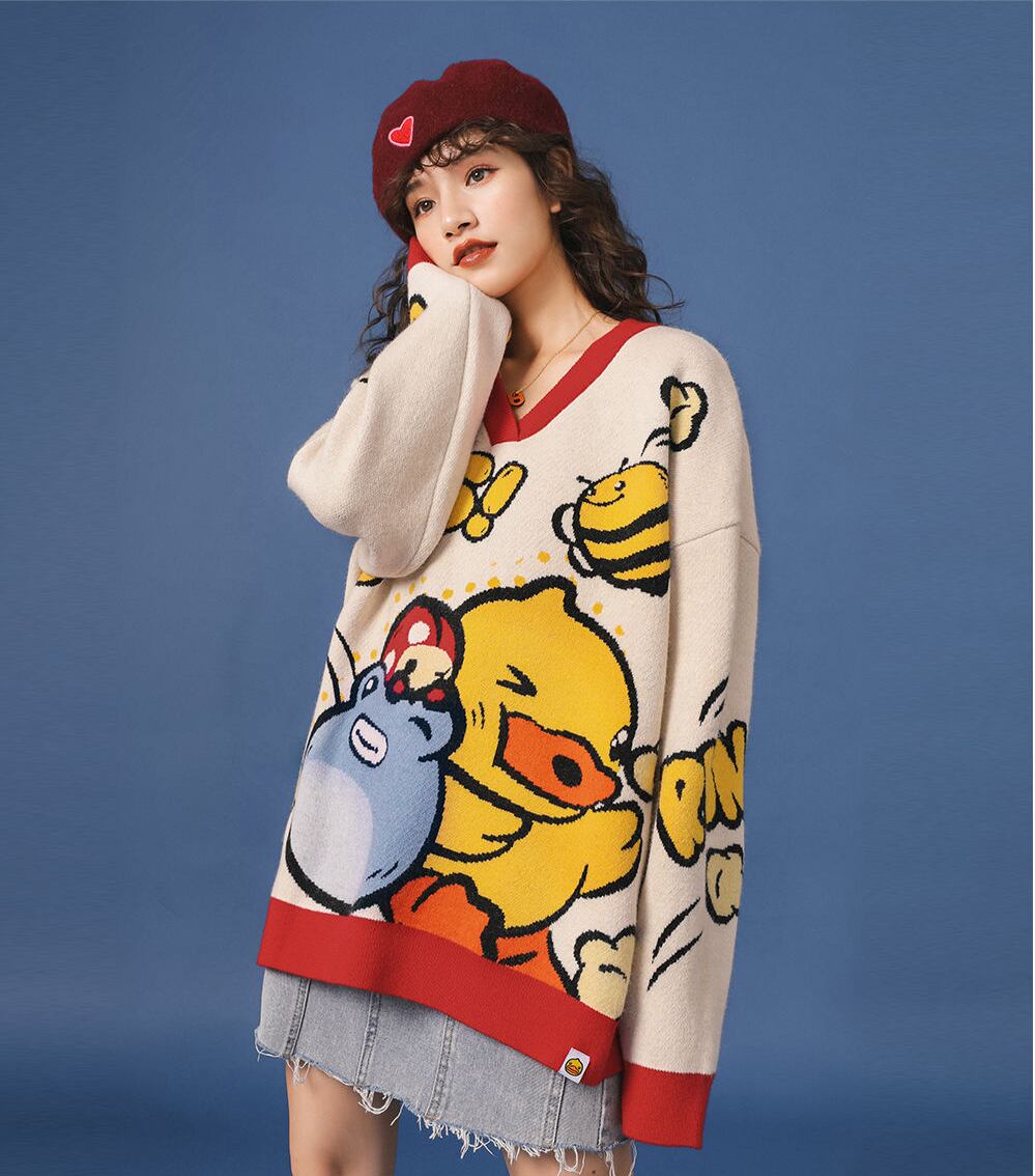 話題沸騰中 キュート 超人気 おしゃれ度高め 4種選択 ニットトップスE-9382