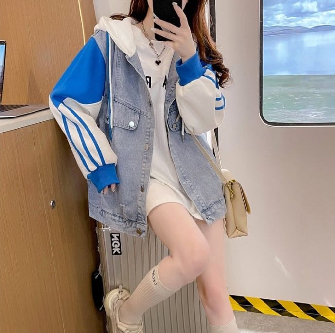 絶対欲しい  新作 ファッション 個性派  デニムジャケット<ins-6194>