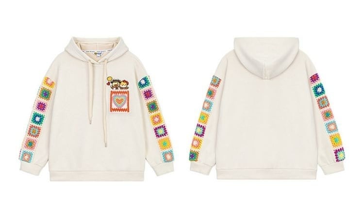 おすすめ 美人度アップ 個性的なデザイン トレンドアイテム  パーカー E-12300