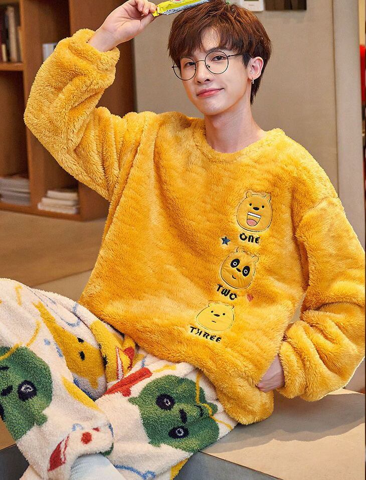 話題沸騰中 上質 絶対欲しい ファッション 着心地良い 3種選択 サンゴフリース パジャマ E-9780