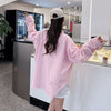 売り切れ必至 韓国風ファッション 上質 アバンギャルド プリント デニム Tシャツ E-9479