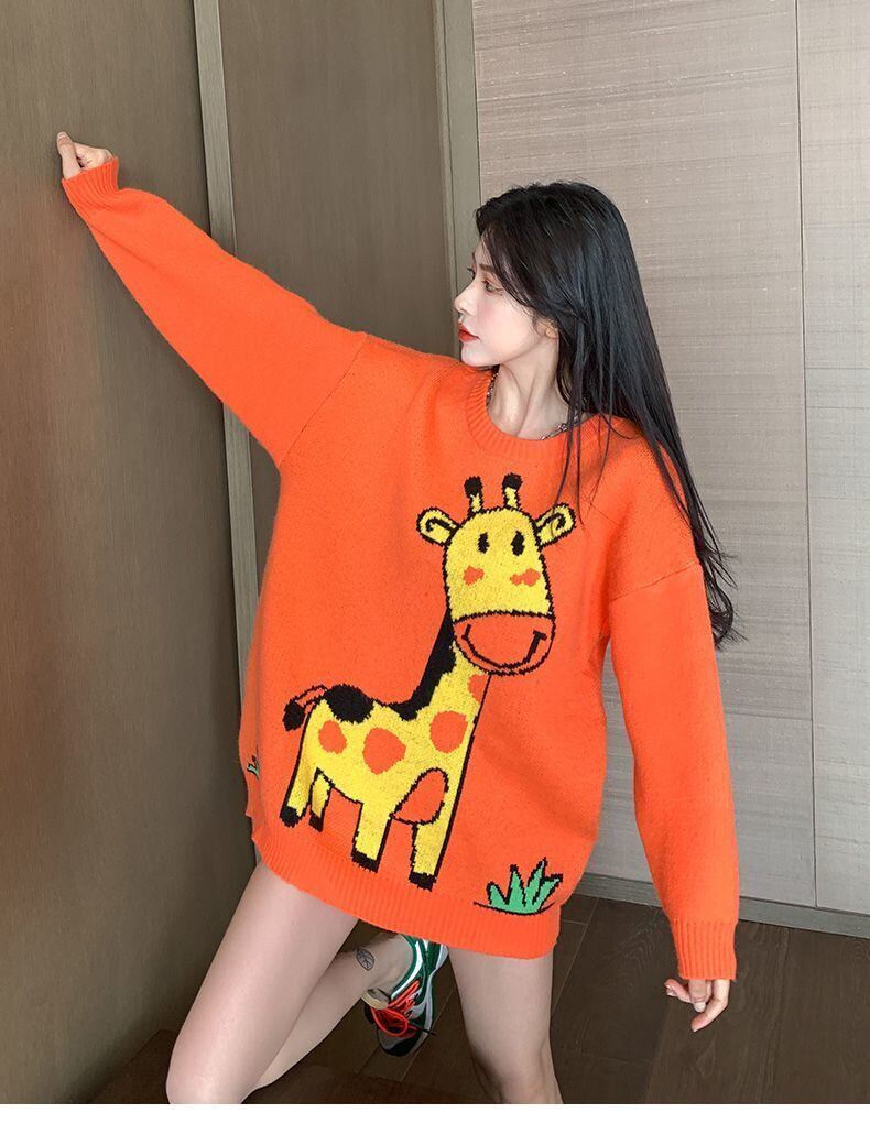 売り切れ必至 デザインも可愛く、細見えする 柔らかくて優しい印象 ニットトップスE-9927