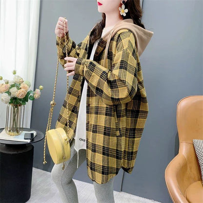 売り切れ必至 カジュアル スタイルアップ効果抜群 チェック柄 2色選択 シャツ E-9711