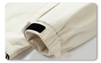 シンプル 防寒  撥水加工 バックビッグロゴ 男女兼用 3色展開 マウンテンパーカー E-12907