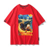 男女兼用 カジュアル プリント 半袖 Tシャツ F-13569
