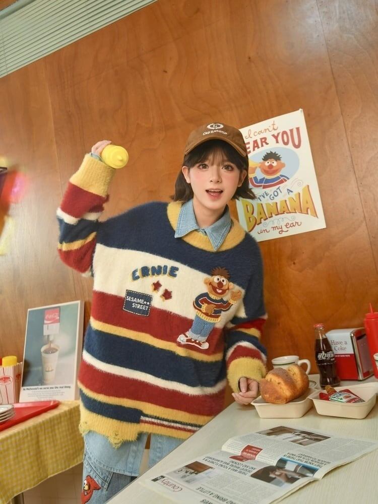 大人可愛い 上質 スウィート セーター E-5966