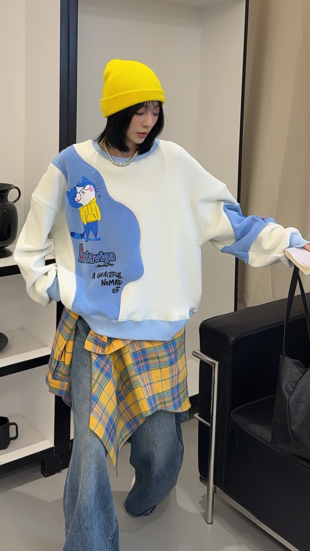 ファッション 柔らかくて優しい印象  カジュアル   3色 スウェット  E-12202