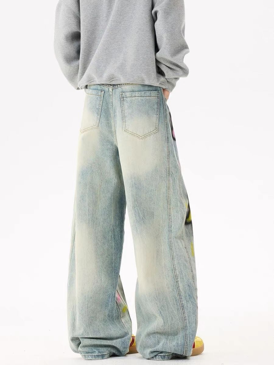 今季マストバイ 個性的なデザイン 絶対流行 着回し力抜群 デニム ワイドパンツE-12234