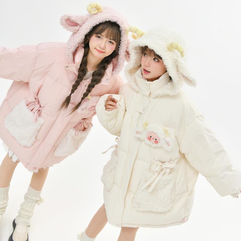 絶対欲しい 大人可愛い 柔らかくて優しい印象 ダウンジャケット E-10067