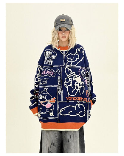 早い者勝ち ラウンドネック 個性派 スウェットE-10119