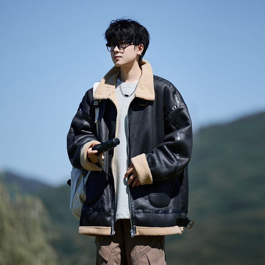 取り入れたい 大好評 早い者勝ち カジュアル 共3色 男女兼用  レザー ジャケットE-12823