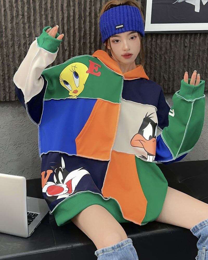 【ランキングNO.5】3回あと払い可能です！超人気  ファッション ルーズスウェットE-5622