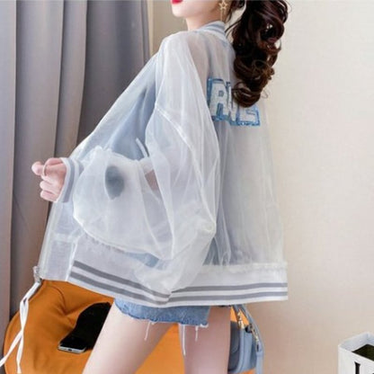 【ランキングNO.4】カジュアル UV対策 UVカット 透け感 日焼け対策 3色選択可 シャツE-3148