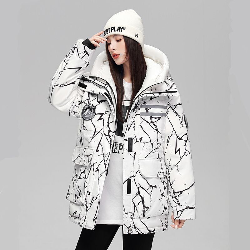 ファッション感満々 肌触り抜群 高見えデザイン 3色選択 ダウンジャケット E-9678