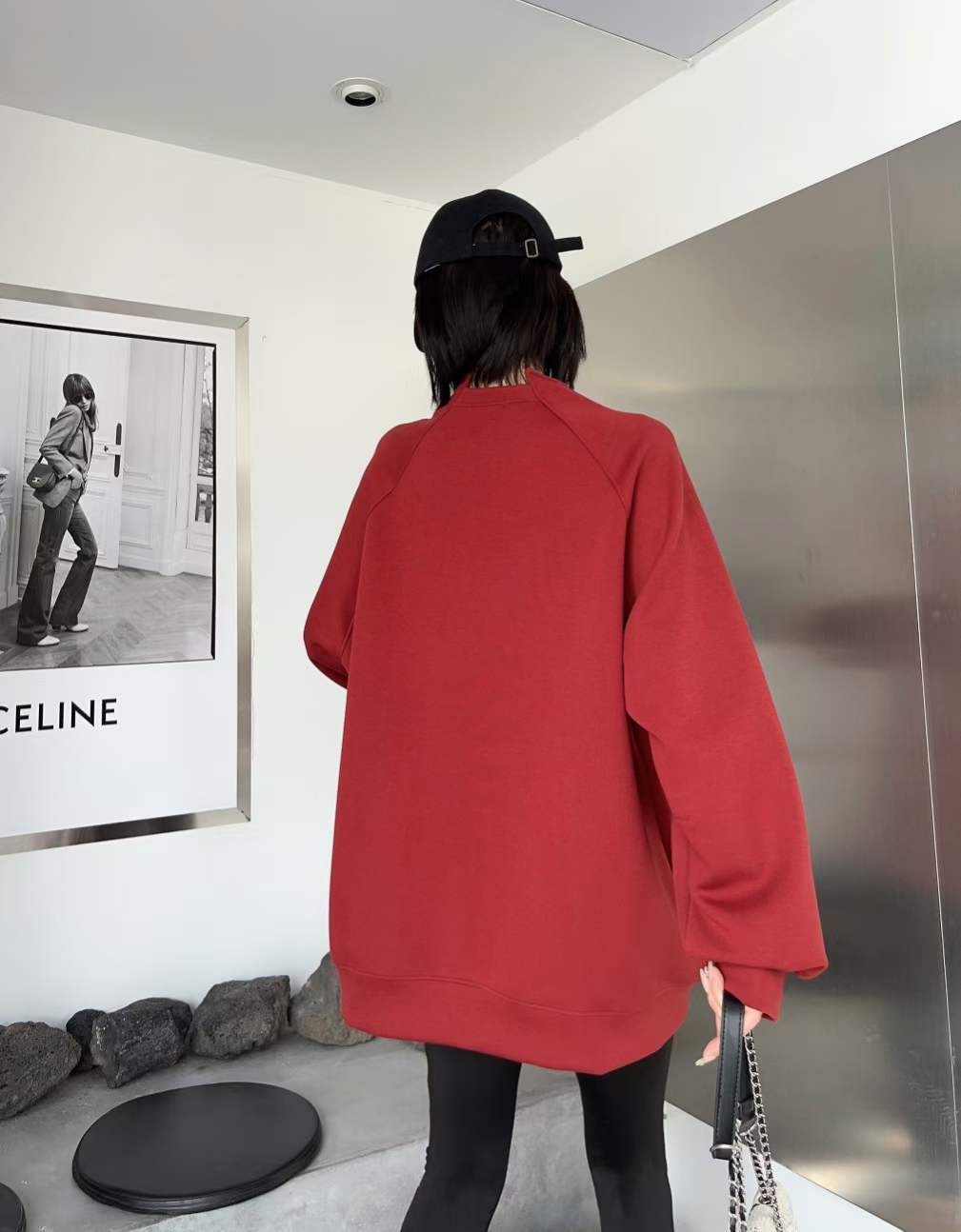 大人の定番刺?ロゴ厚手ラグランスウェット全6色E-4419