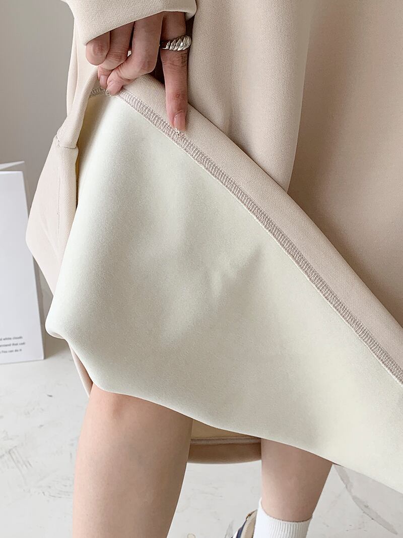 【裏起毛】ファッション 2色 プラスベルベット 長袖 ニット セーター E-10208