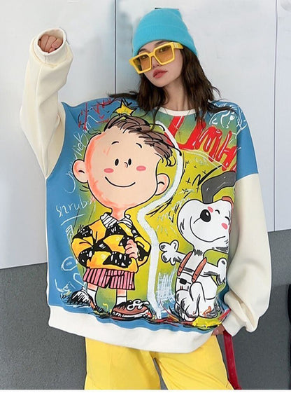 超人気 デザイン性抜群 絶対流行 スタイルアップ カジュアル プリント 4色選択 パーカーE-9381