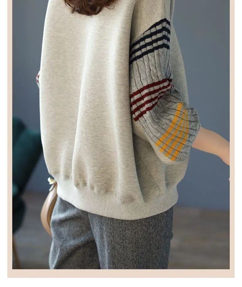 おすすめ スタイルアップ 定番シンプル 切り替え ニットトップスE-9545