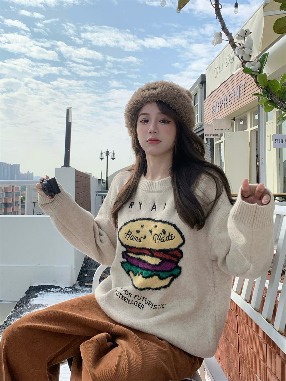 人気上昇中  絶対流行 柔らかくて優しい印象  デザイン性抜群  ニットトップスiEf-9893