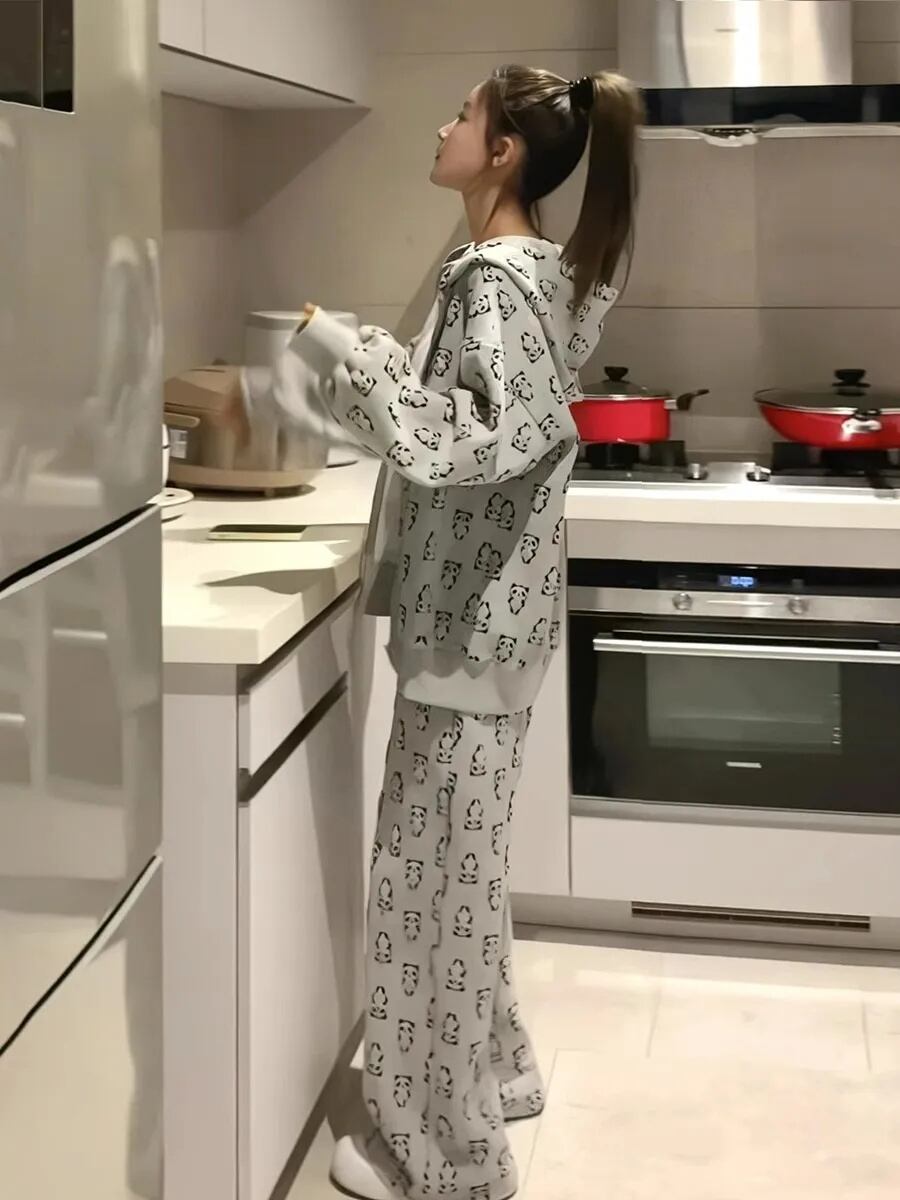 好感度UP 着心地良い おしゃれ度高め トップス+パンツセット E-10791