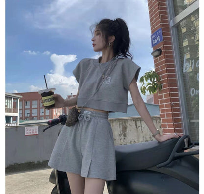 流行新作 美人度アップ 目を奪われる カジュアル 半袖Ｔシャツⅹパンツセット全2色E-9104