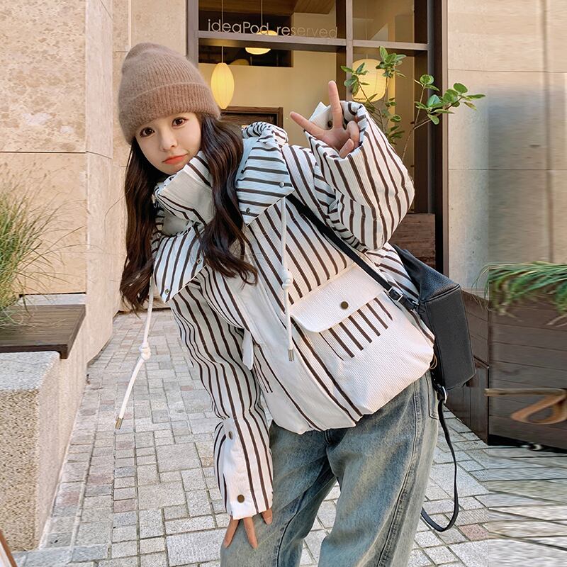 絶対流行 カジュアル 着心地良い キルティングダウンジャケット E-10062