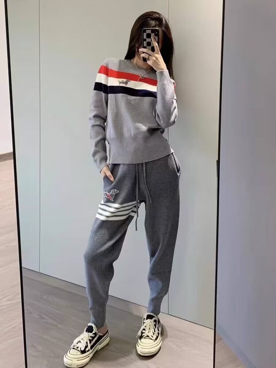 デザイン性抜群 着心地良い おしゃれ度高め 4色選択 トップス+パンツセット E-10871