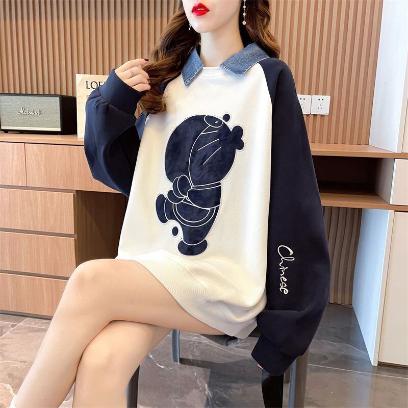 着回し力抜群 レイヤード風 売り切れ必至 切り替え 3色選択 パーカーE-9428