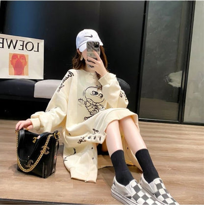 【裏起毛】大好評 ファッション 売り切れ必至 個性派 ルーズ 長スウェットE-6217