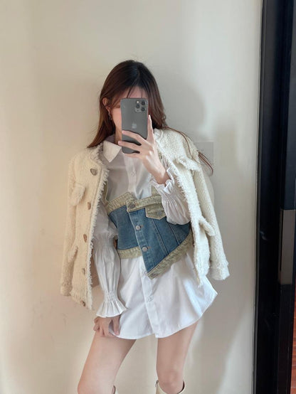 デニム デザイン 絶対欲しい 着心地良い カジュアル スウェットE-10785