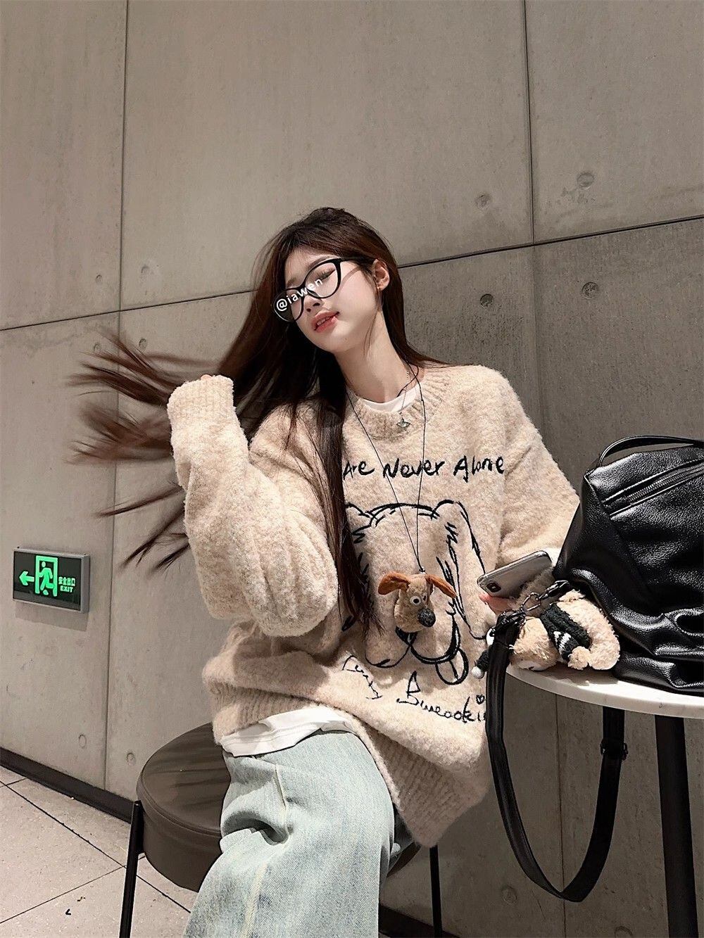 主役級の存在感！絶対欲しい 肌触り抜群 高見えデザイン ニットトップスE-9914