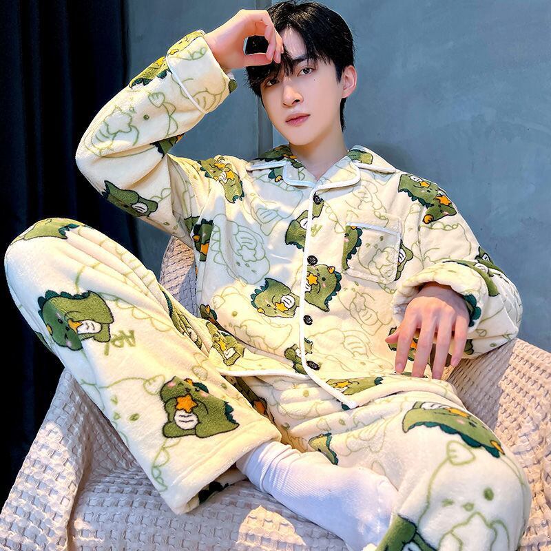 存在感抜群 ファッション トレンドアイテム 肌触り抜群 3種選択 サンゴフリース パジャマ E-9782