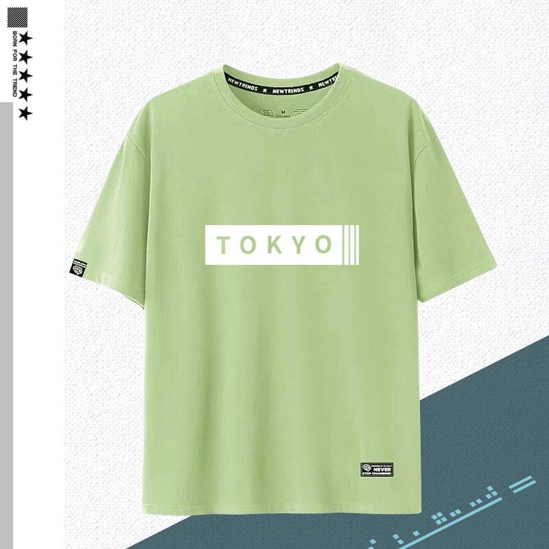 主役級 好感度UP  売れ筋   おすすめ プリントロゴ 半袖 Tシャツ-A2521