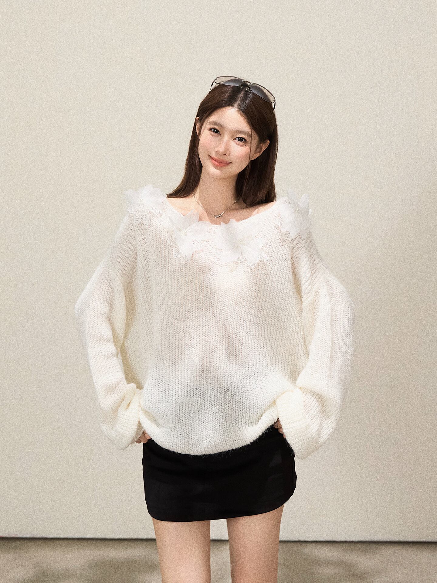 早い者勝ち 絶対欲しい 個性的なデザイン トレンドアイテム 2色選択 ニットセーター E-12191