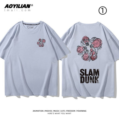 ファッション　着回し力抜群　おすすめ プリントロゴ 半袖 Tシャツ-A2534
