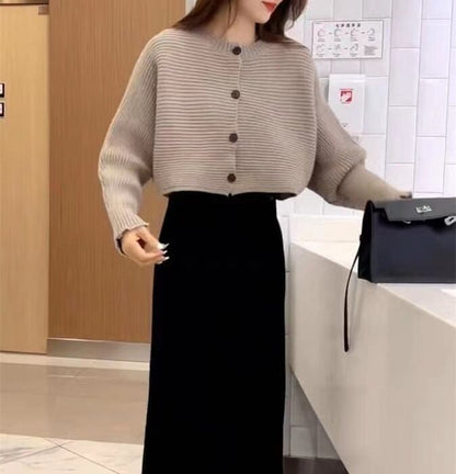 今季マストバイ 気質アップ 定番シンプル 8色選択 ニットトップスE-9607