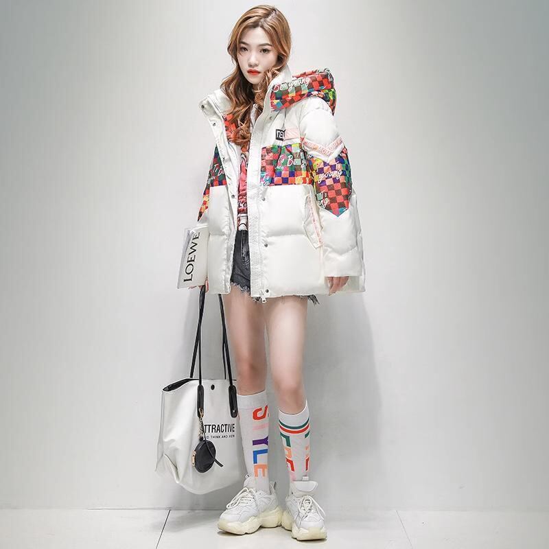 ファッション 2色選択 スタイルアップ フード付きジッパーコート E-10238